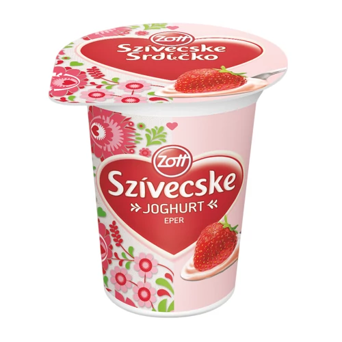 Zott szivecske joghurt  eper/málna/meggy/sárgabarack 125 g