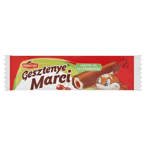 Maroni Gesztenye Marci gesztenye rúd meggyes 30 g laktóz és glutén mentes